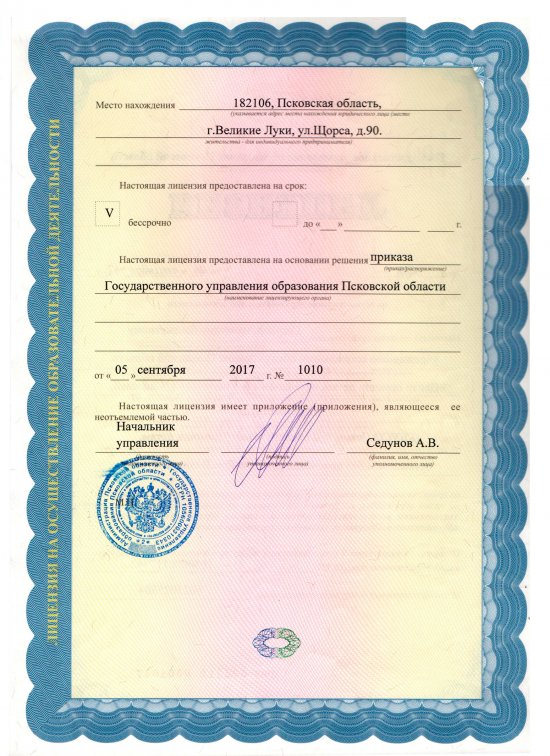 Лицензия