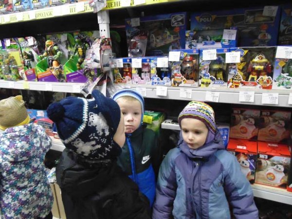 В магазине игрушек